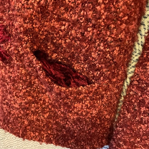 Anthropologie HWR Marled Sweater Jacket in Hard to Find Mulberry Color - Medium - Picture 4 of 10